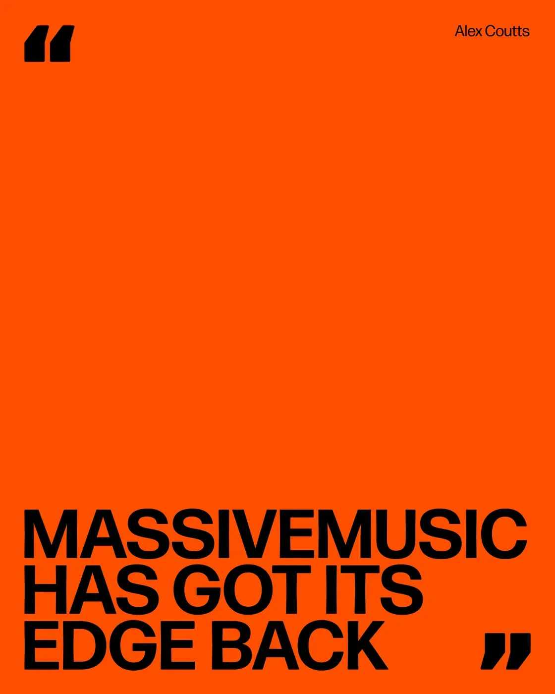 MassiveMusic 用强势文案扩展品牌态度