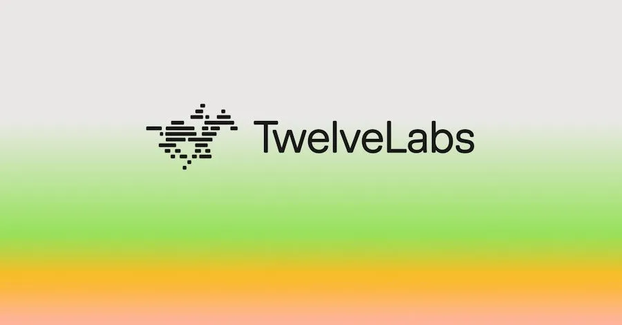 TwelveLabs 品牌视觉中的体积化标志表达