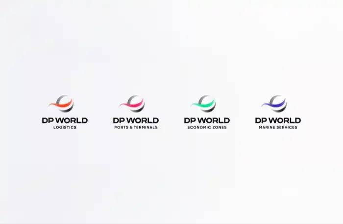 DP World 服务架构与品牌图形系统展示