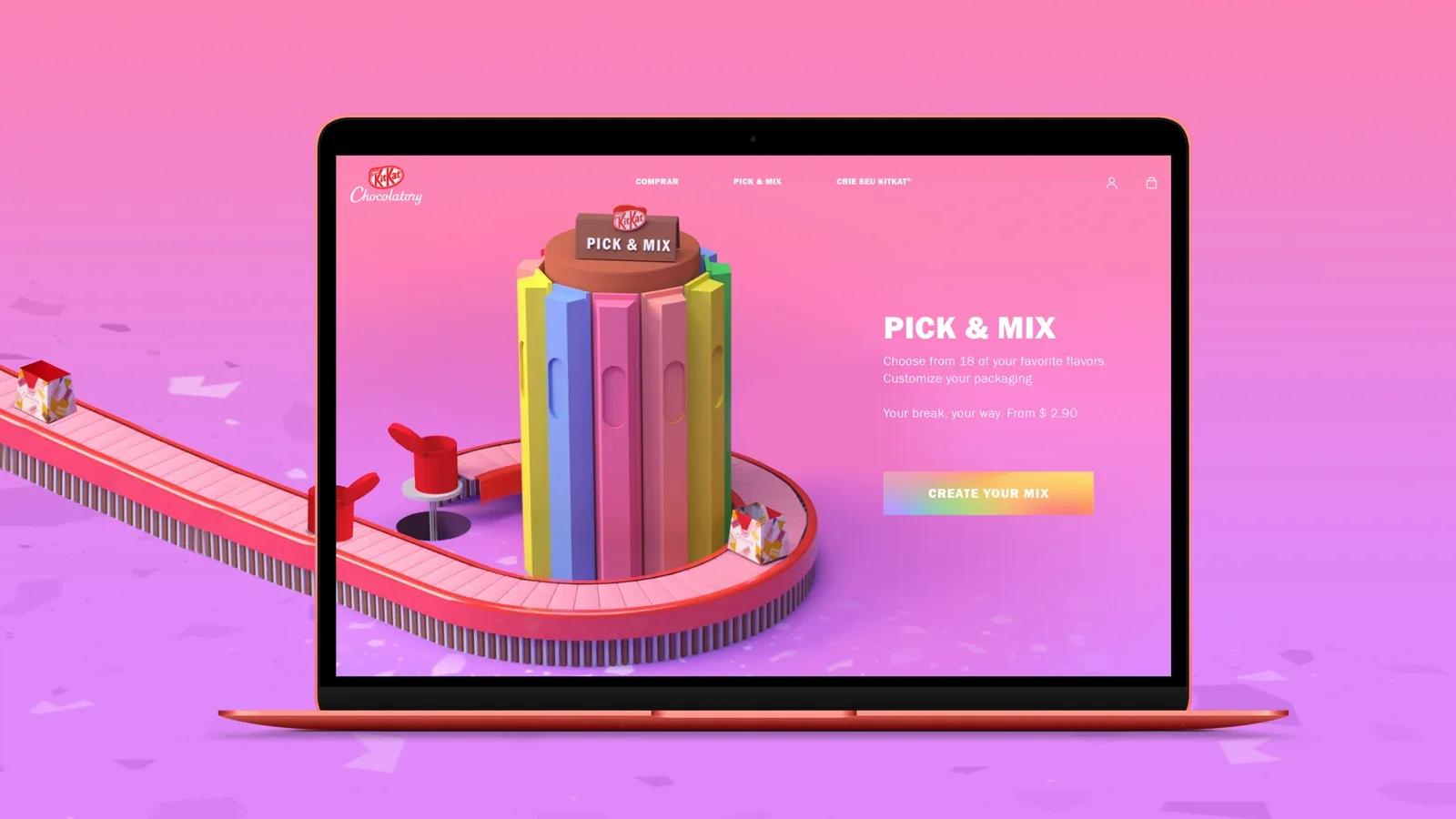 Landor KitKat Chocolatory 案例项目视觉展示图5
