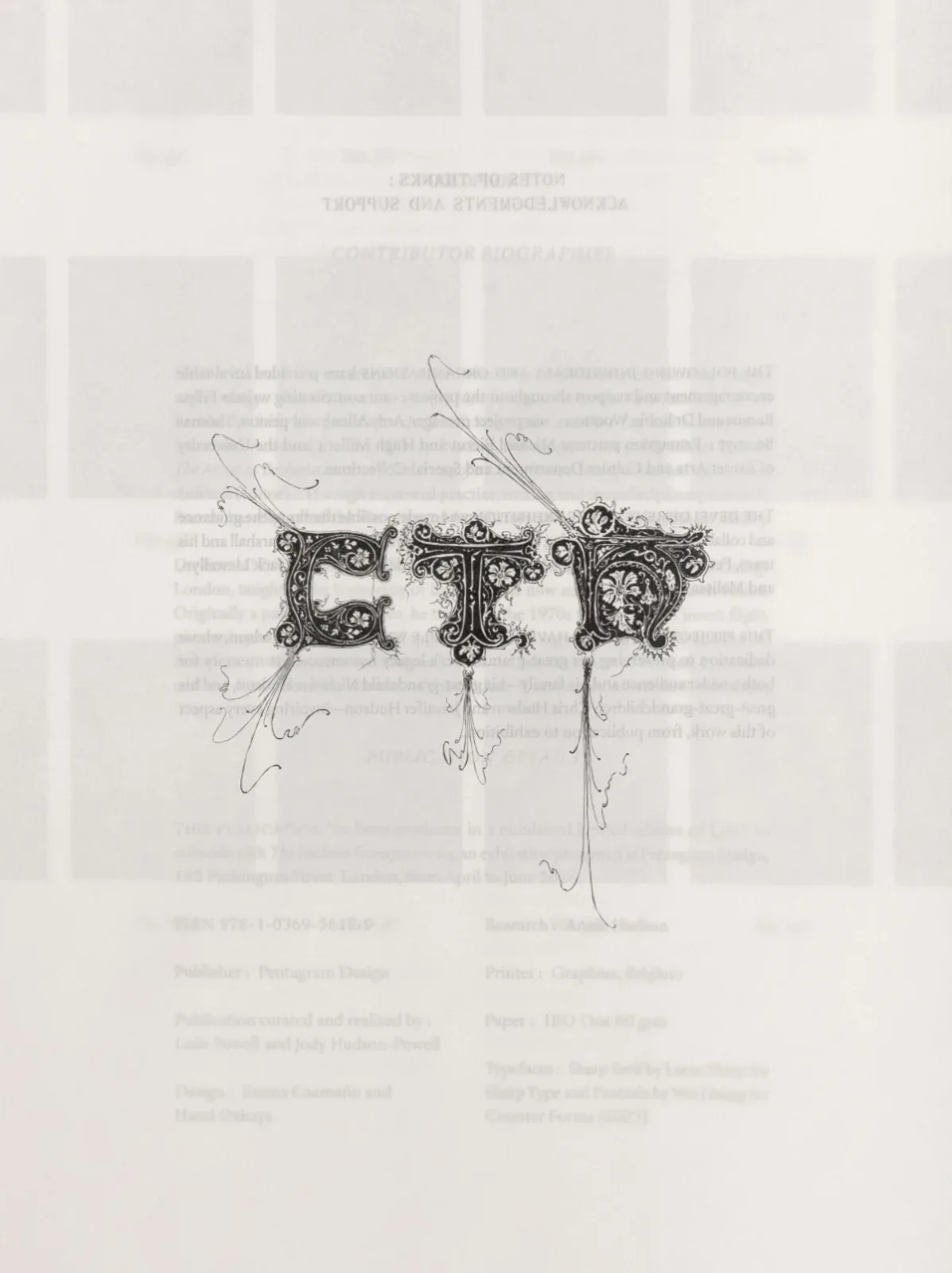 Pentagram Paper 52中的文字与旧图像叠印细节