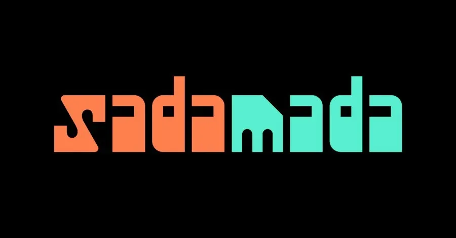Sada Mada橙色与青绿色组合字标