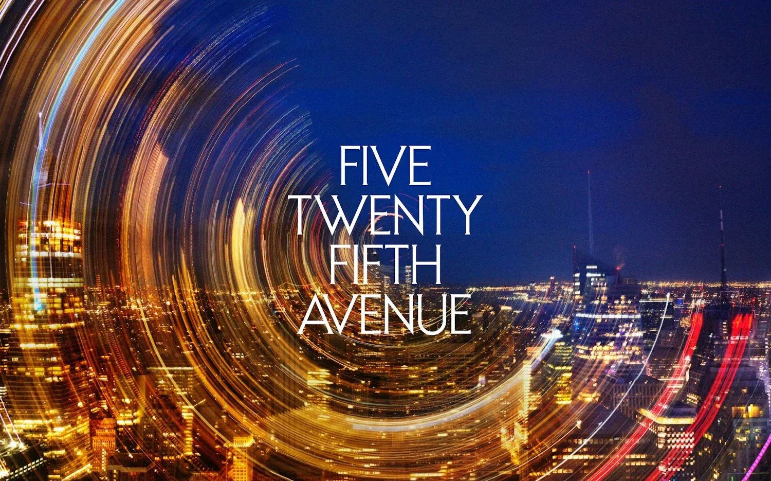 纽约夜景中的520 Fifth Avenue主视觉