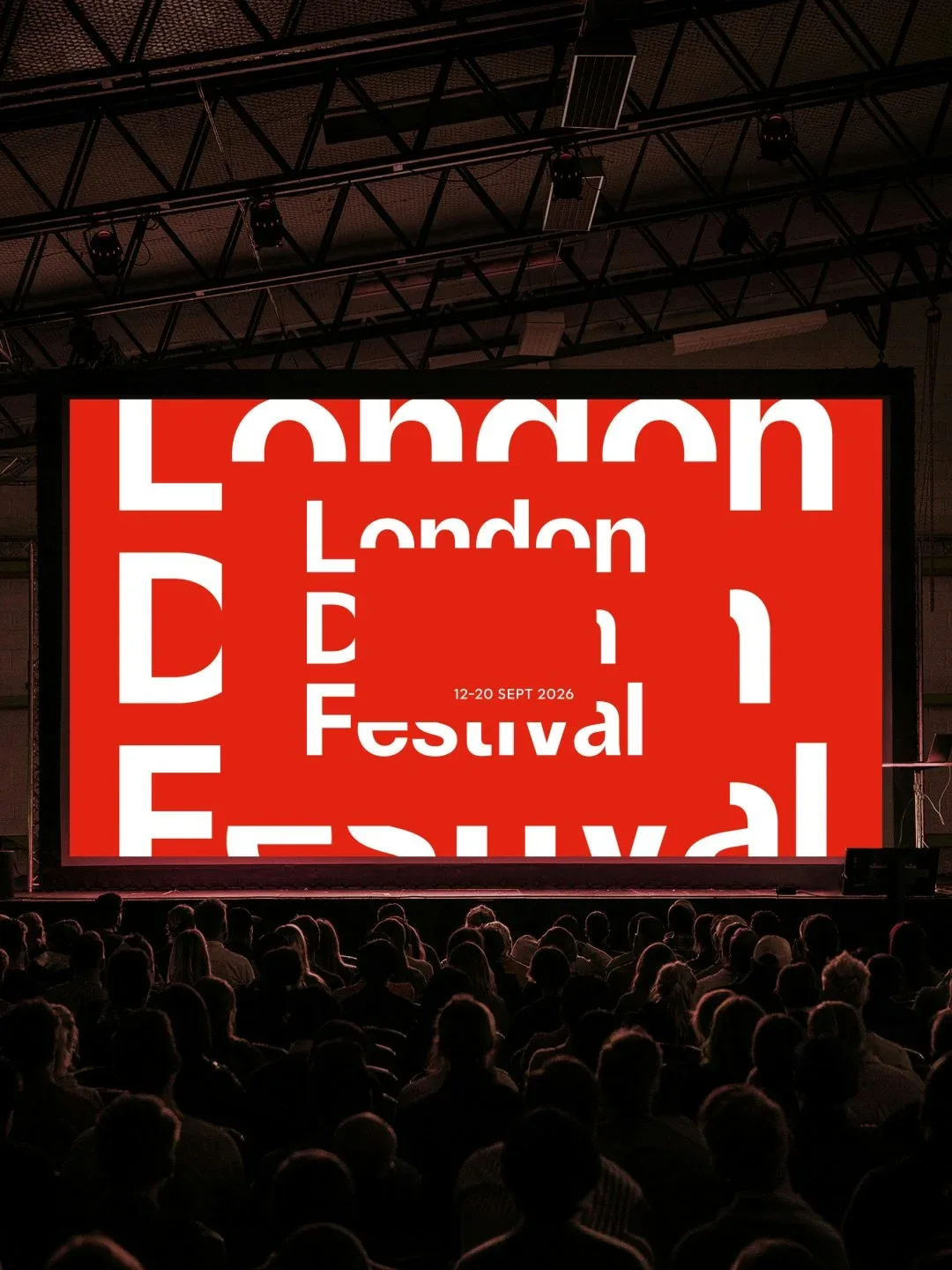 现场大屏上的London Design Festival字标