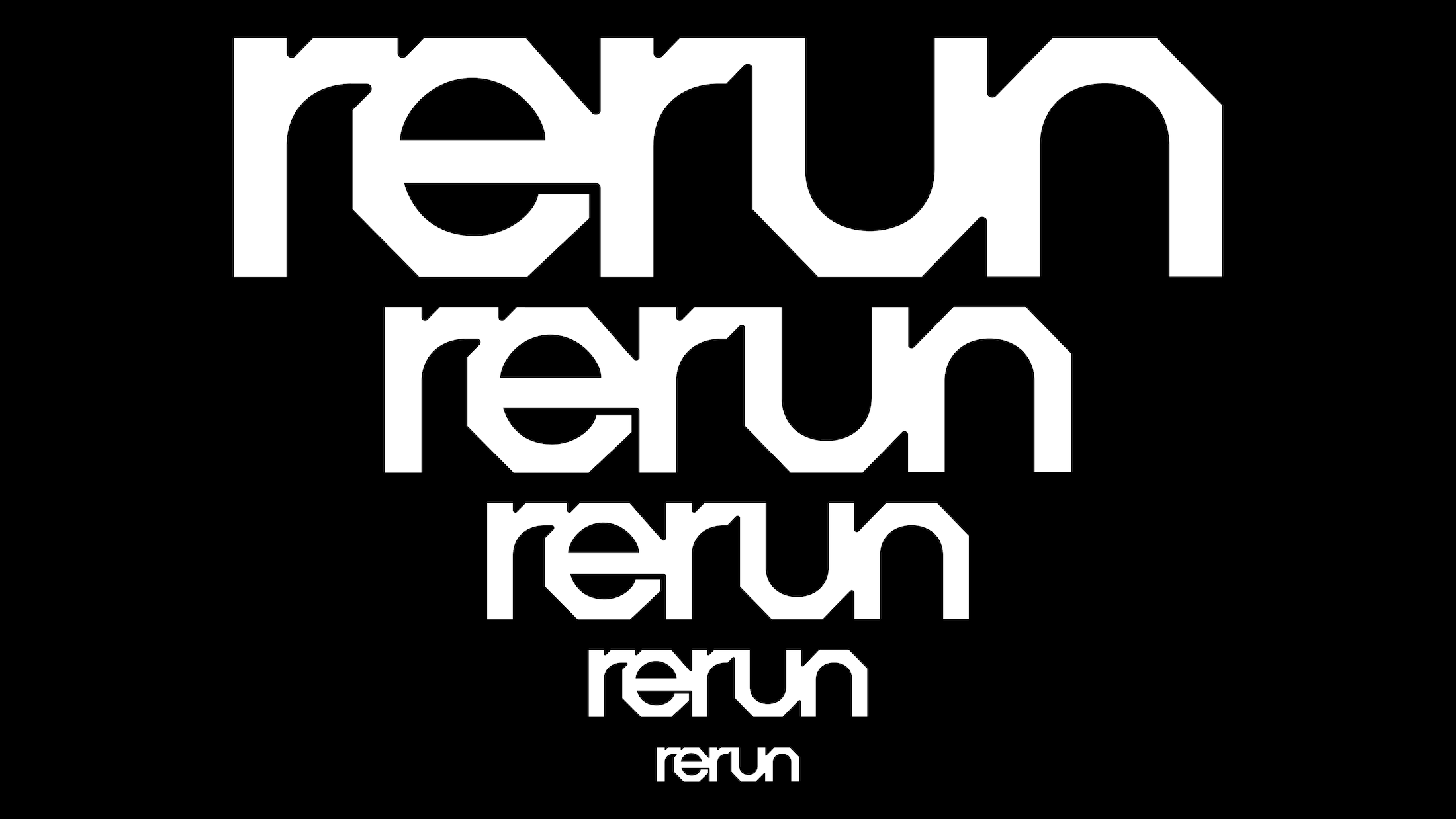 Studio Gruhl’s Global Hypercolour-esque brand identity for Rerun looks to “see w