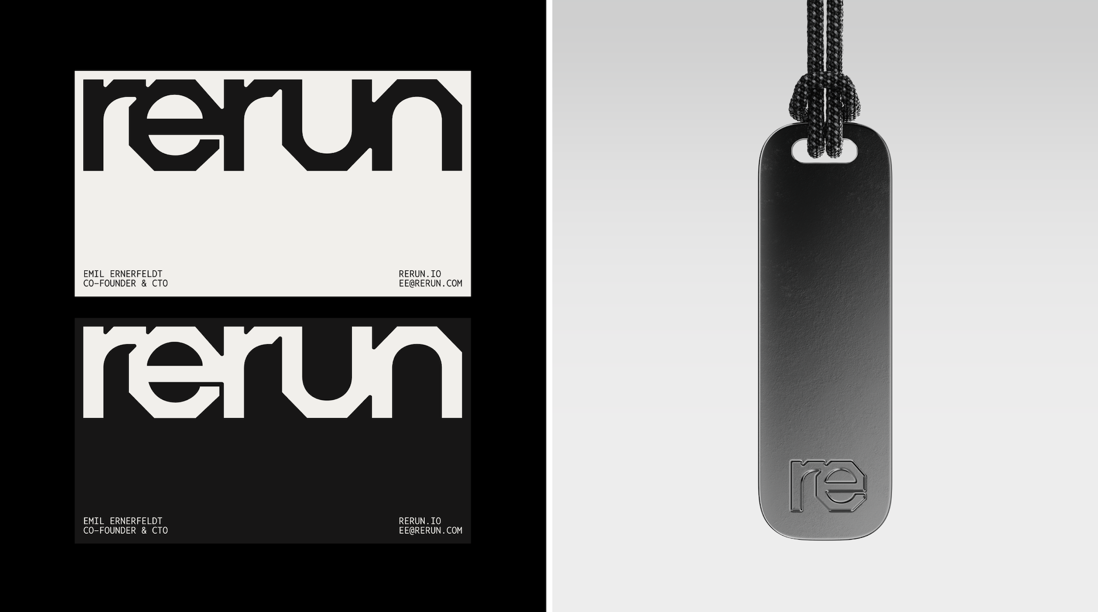 Studio Gruhl’s Global Hypercolour-esque brand identity for Rerun looks to “see w