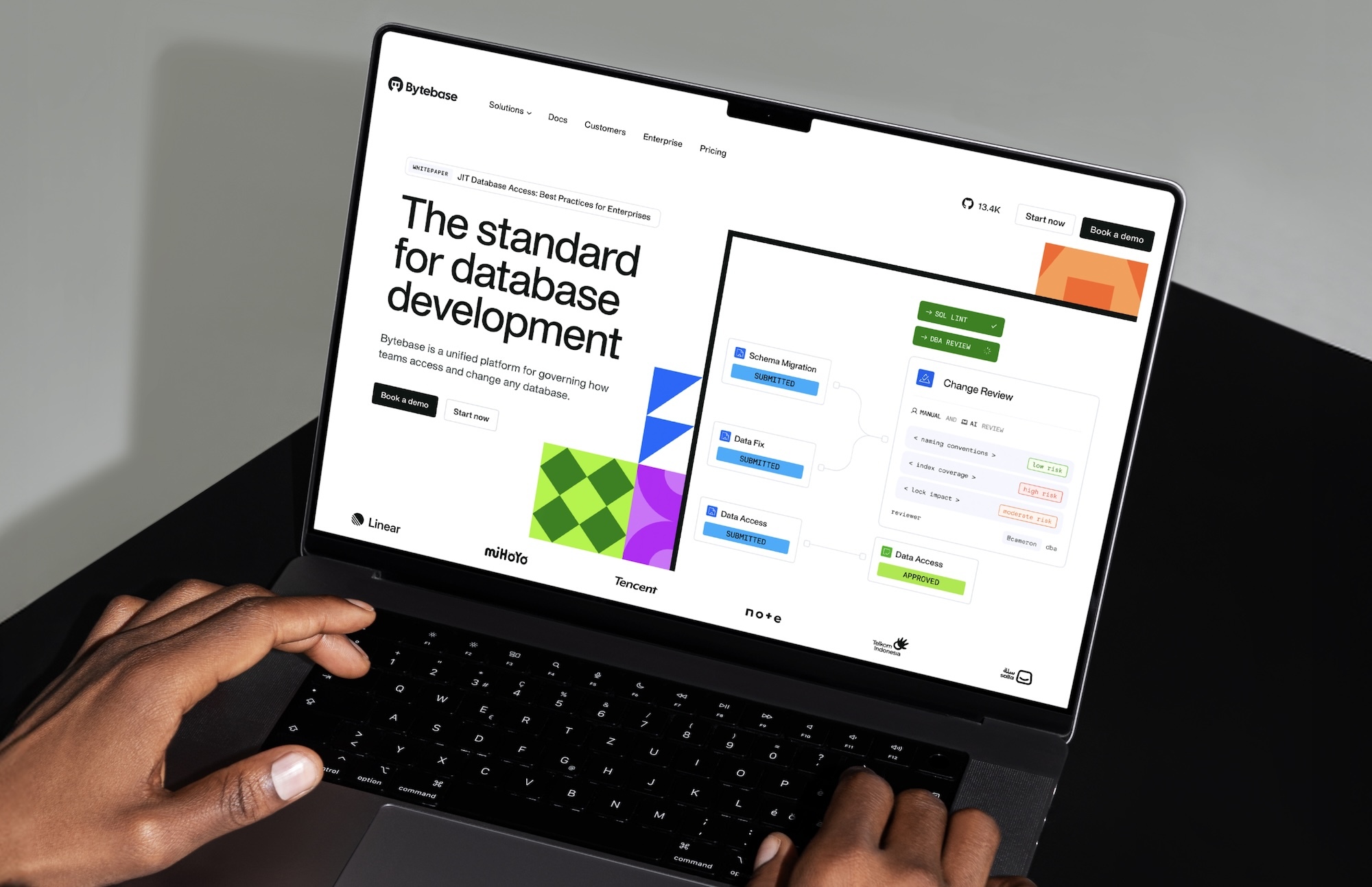 How Together built Bytebase's identity with four Lego-inspired shapes